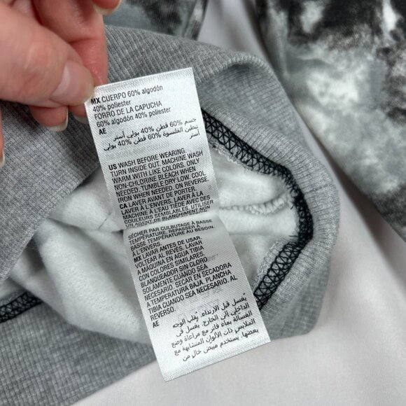 NWT EPIC THREADS Long Sleeve Hooded Sweatshirt Big Boys Tie Dye Bright White - Picture 7 of 10